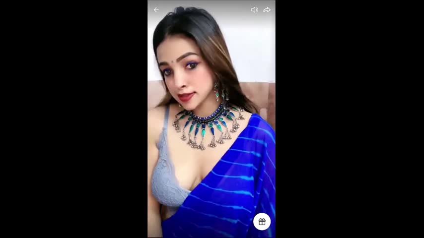 Tammanah Blue Saree on Tango Live collection