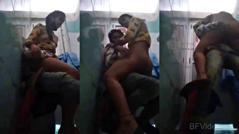 Office Colleagues Enjoying Sex In Toilet