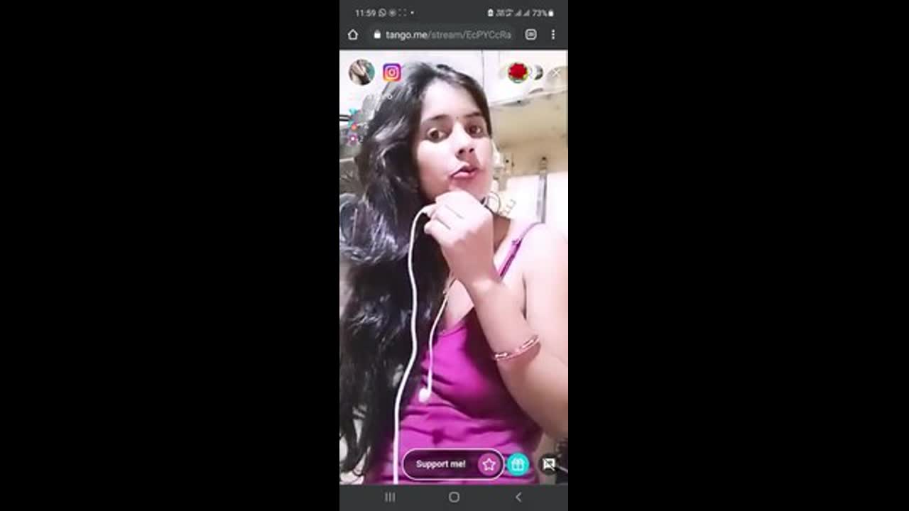Divya Paroo Boobs Show on Chamet Live