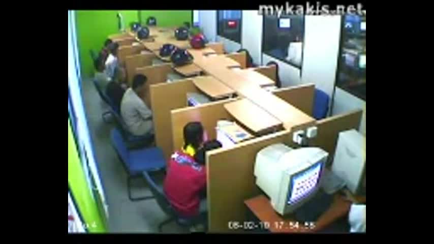 lovers romance in office caught