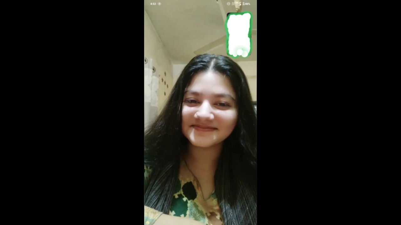 nusrat from Bangladesh Showing Cute Boobs on Chamet Live with FACEmp