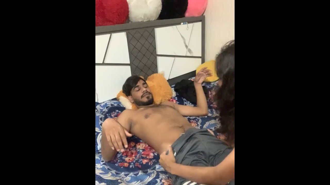 Naked Couple giving handjob