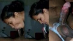 Chennai Aunty Gives Awesome Blowjob To Lover