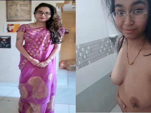 Tattooed wife milking boobs show selfie viral clip