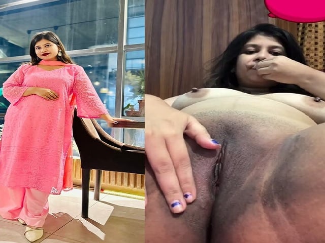 Close up video call of naked big boobs Bengali GF
