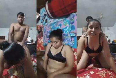 Wild man’s hard sex makes his wife moan in Bangla sex video