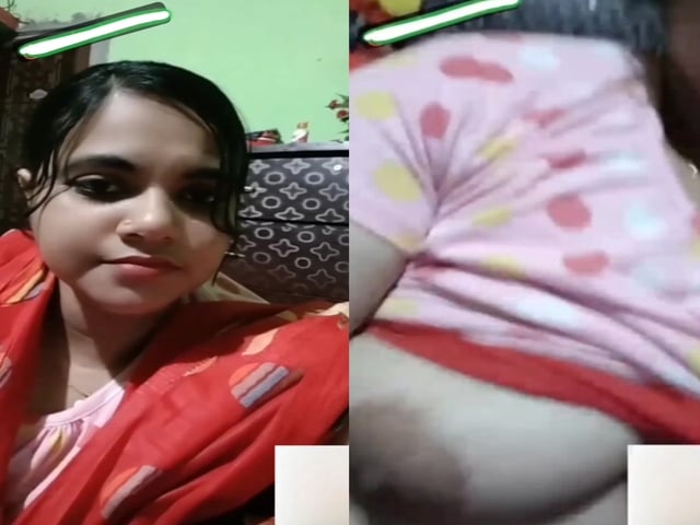 Cute Bangla girlfriend video call boobs show to lover