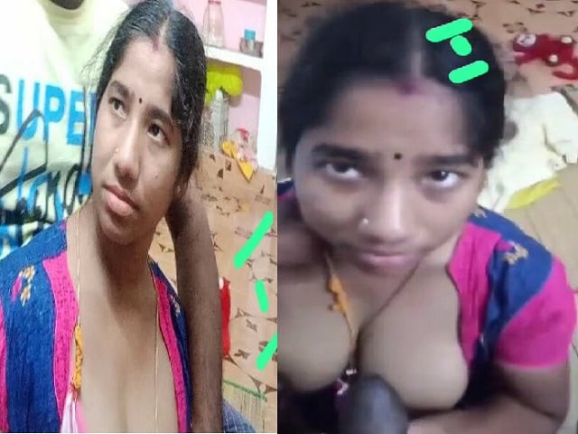 Innocent bhabhi blowjob to husband for first time