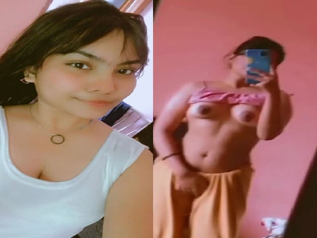 Beauty filter video of cute Indian girl viral topless