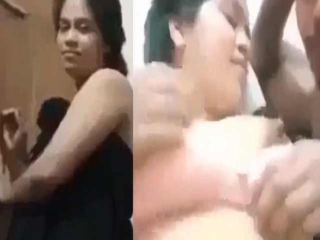 Chubby bhabhi boob sucking by young husband brother